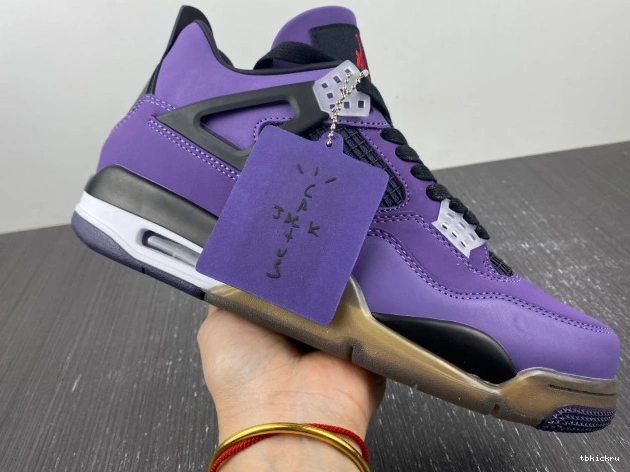 Reps TBkick and Family) Retro 4 (Friends Jordan 766296 LN4 Scott Travis Purple 0812
